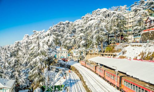 The Kalka to Shimla railway is a 2 ft 6 in (762 mm) narrow-gauge railway in North India which traverses a mostly-mountainous route from Kalka to Shimla.